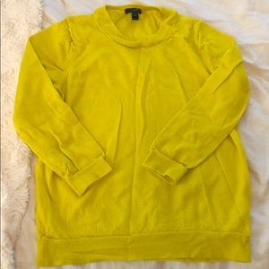 Yellow J. Crew Tippi sweater